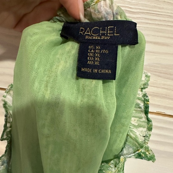 Green and Gold Women's Top by Rachel Roy - Picture 2 of 4